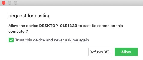 accept casting request