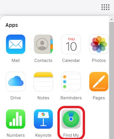 Find My in iCloud