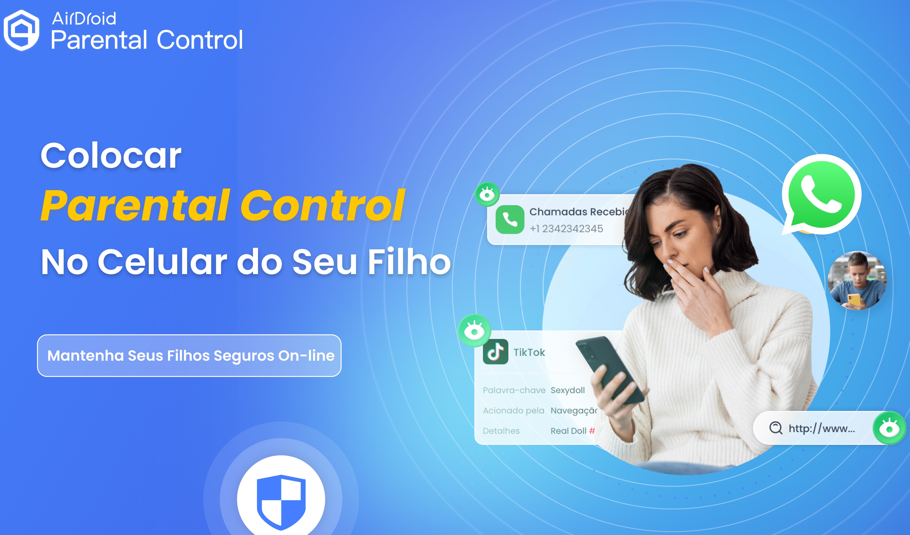 Monitoramento de chamadas e SMS