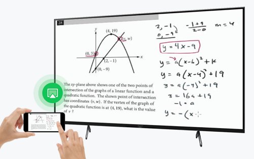 creen mirroring to display educational content 1