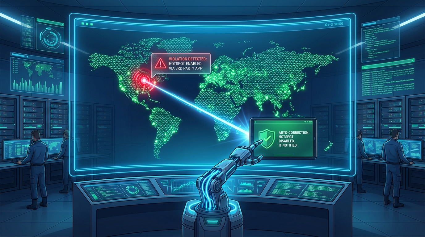 cybersecurity monitoring illustration a large cen