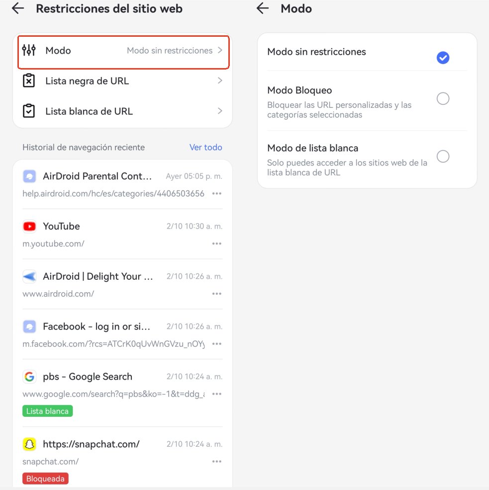 tocar navegador gestionado