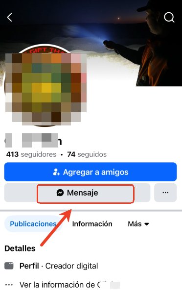 enviar dm en facebook