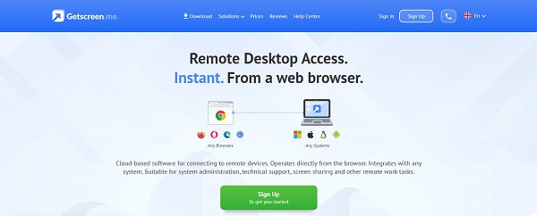 Getscreen.me Website