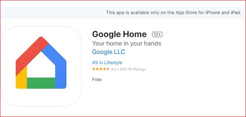 Google Home app