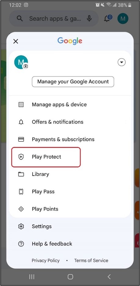 Como ativar ou desativar o Google Play Protect - 2