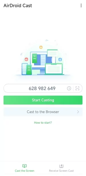 AndroidのAirDroid Cast