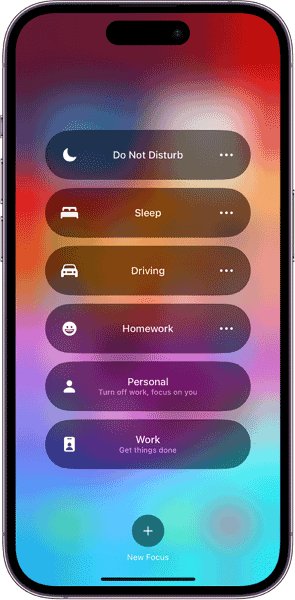 iPhone 集中モード
