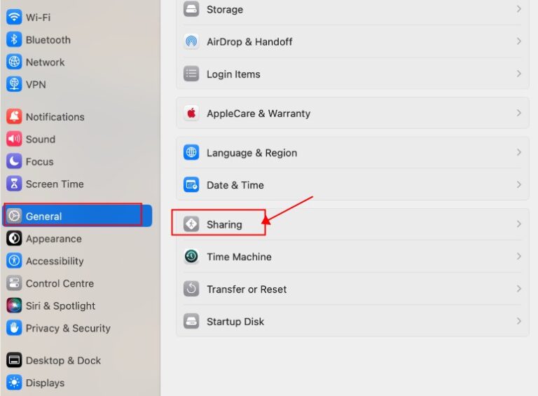 opción de compartir
