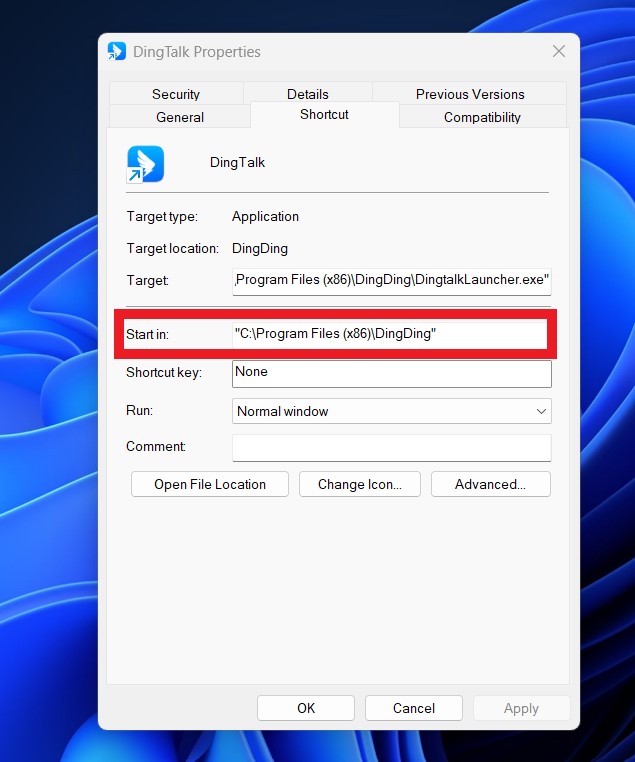 copy the root directory of the software