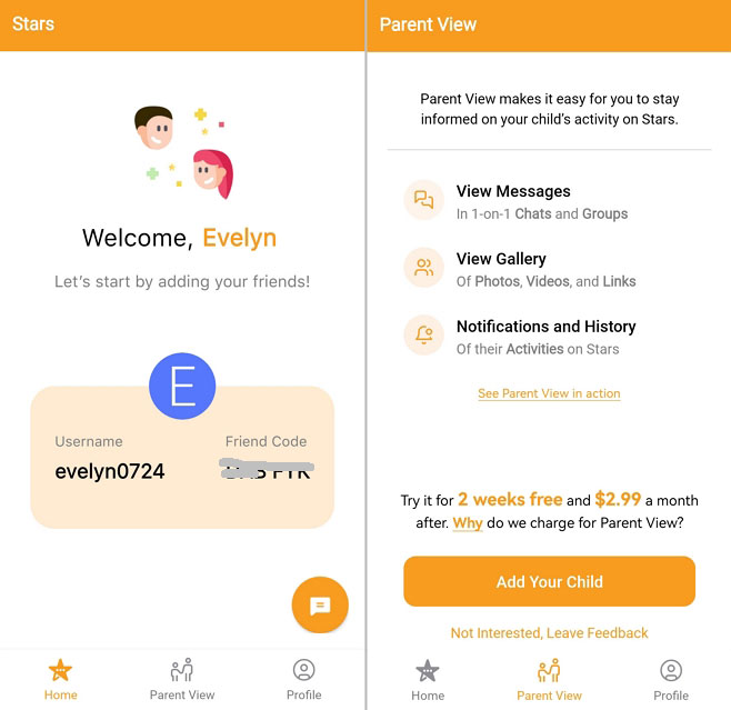 Stars Messenger Kids