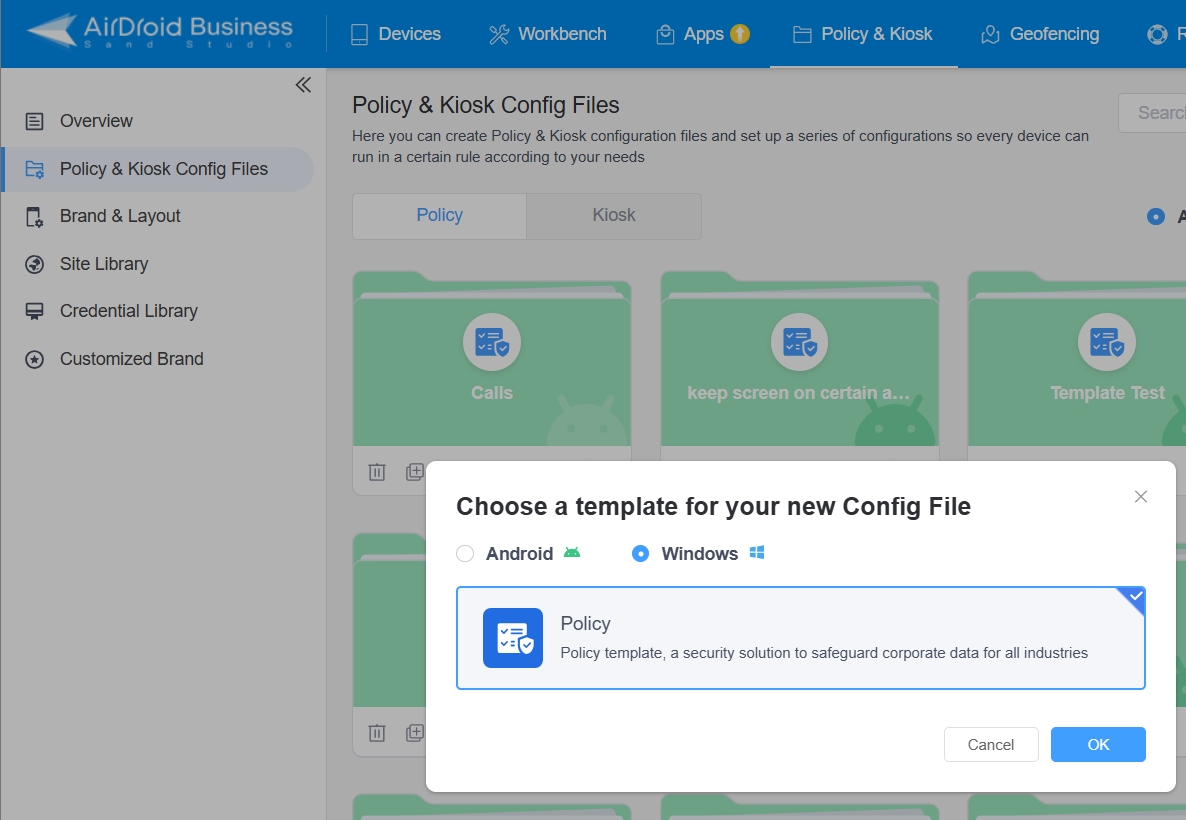 Step 1 create a policy