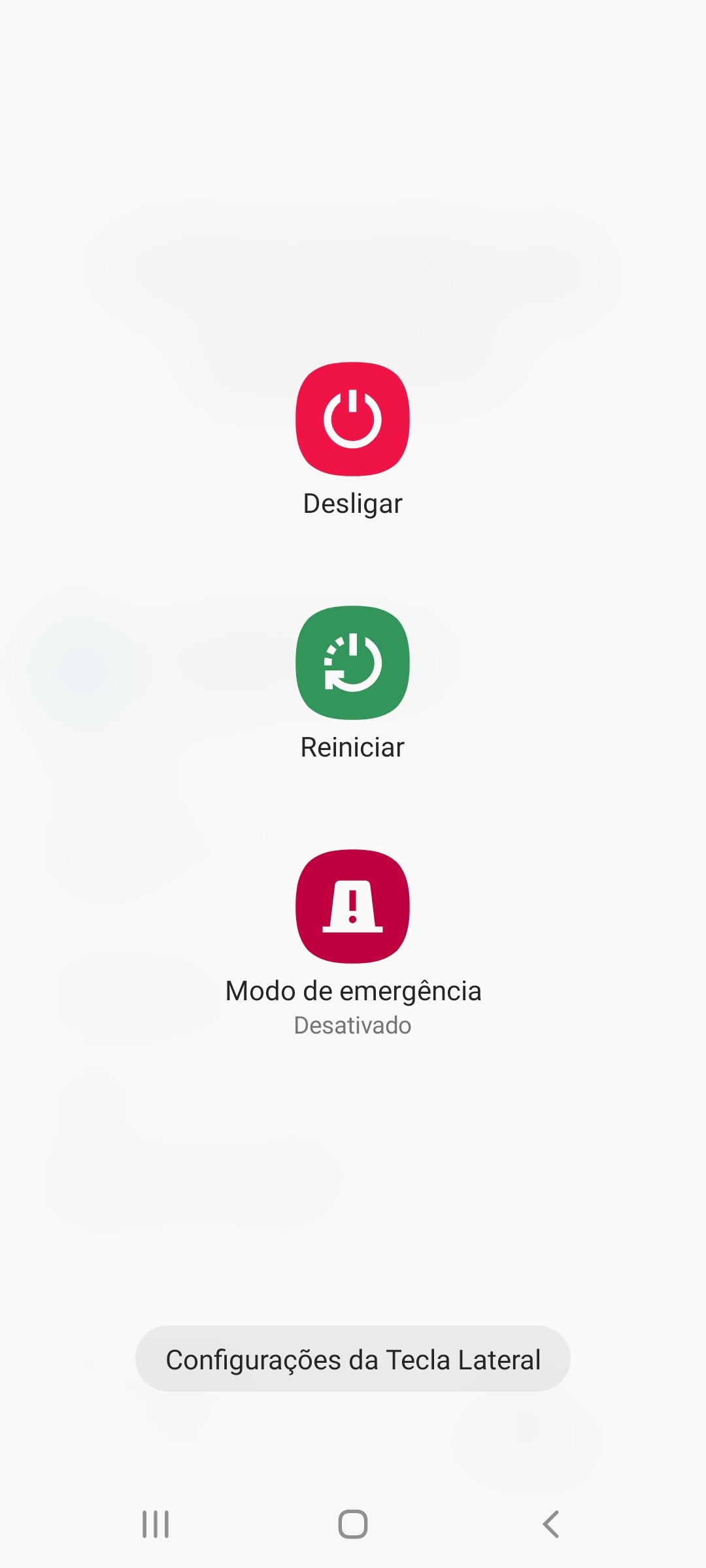 Reinicie o dispositivo Samsung