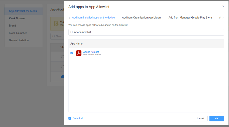 add apps to android tablet kiosk 1