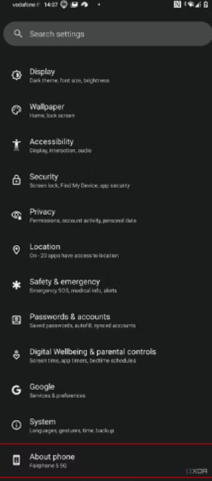 Android　端末情報