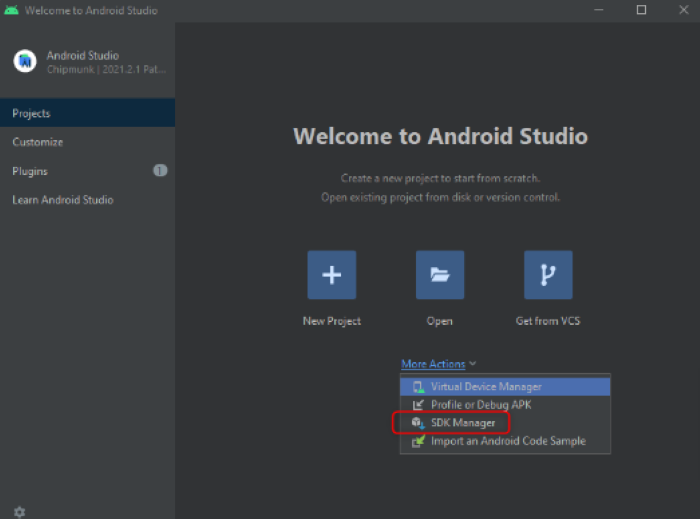 SDKマネージャー
