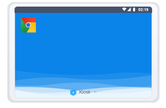 chrome kiosk mode android interface