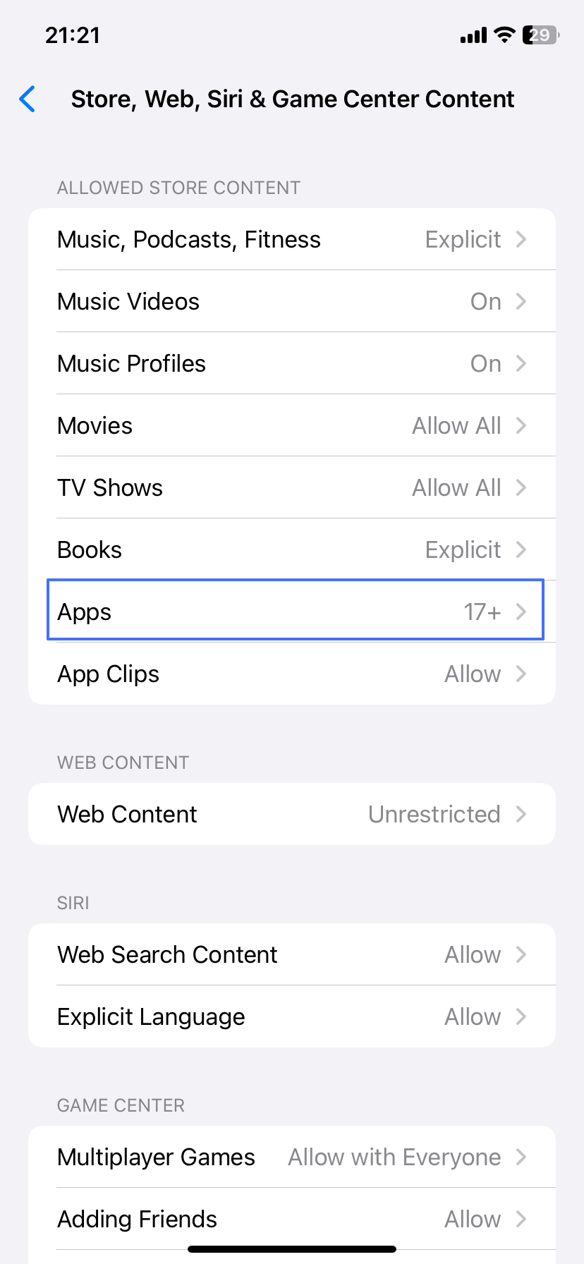 apps in Apple Screen Time