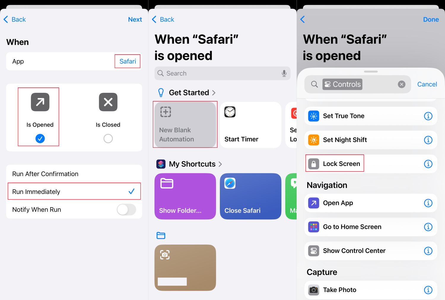 close Safari when open it