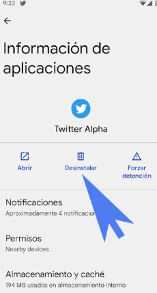 desinstalar apps android