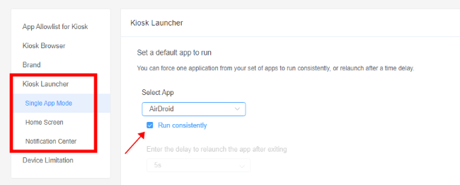 keep one app running