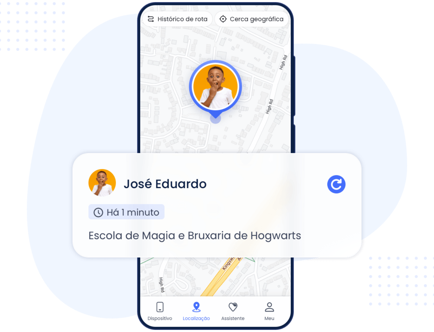 rastreador de localização de celular