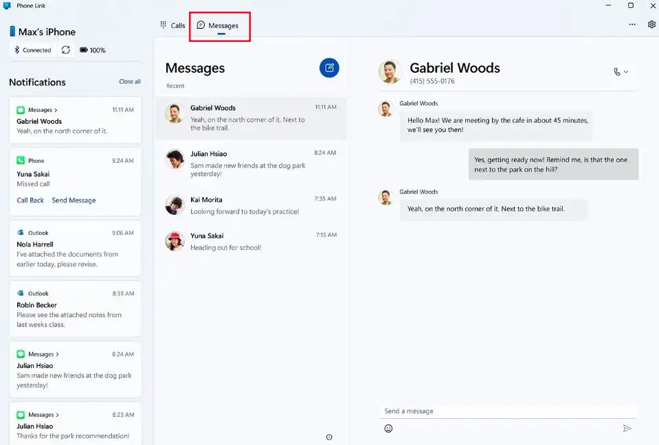 iPhone-Nachrichten auf Windows PC sehen