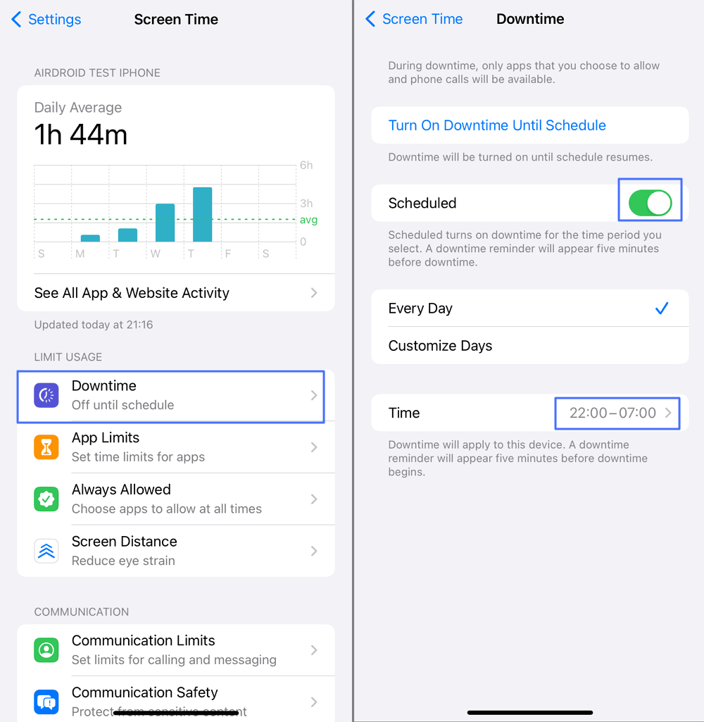 block Roblox on iPhone with downtime