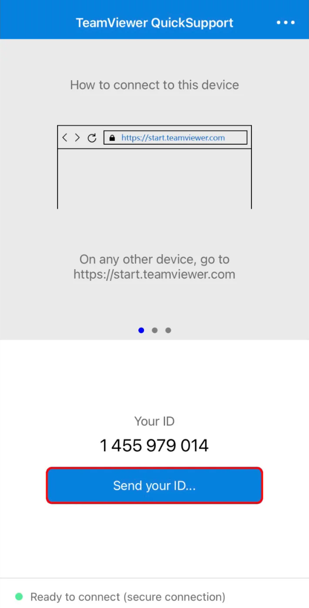 التحكم عن بعد عبر برنامج TeamViewer