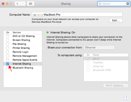 turn off mac hotspot